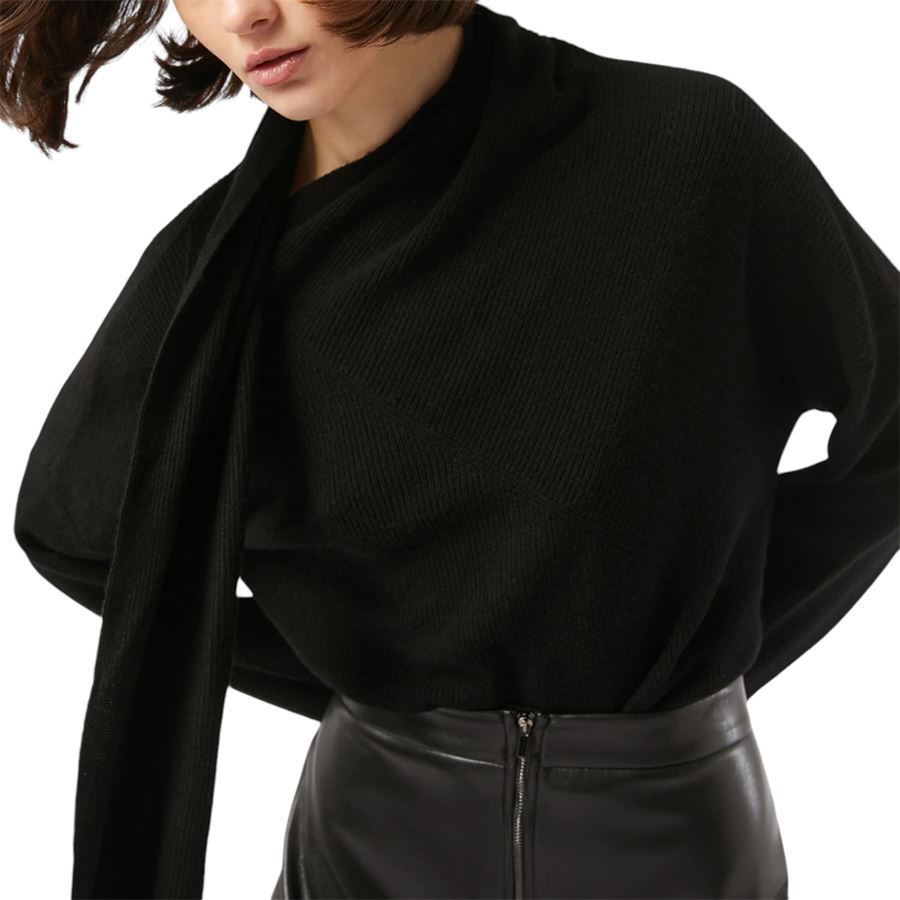 Vadet Maglia con collo a sciarpa Penny Black | 2421366143200009